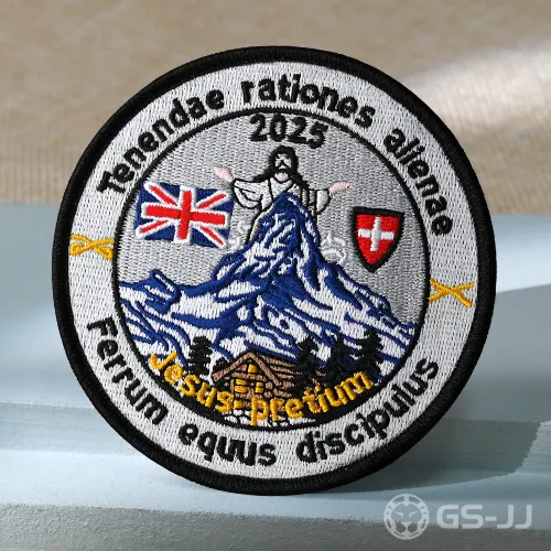Climb Snow Mountain Custom Embroidered Patches Climb Snow Mountain Custom Embroidered Patches