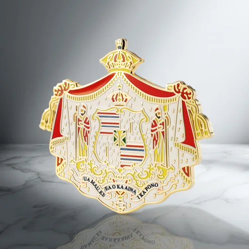 Crown Shield Enamel Pin Badges