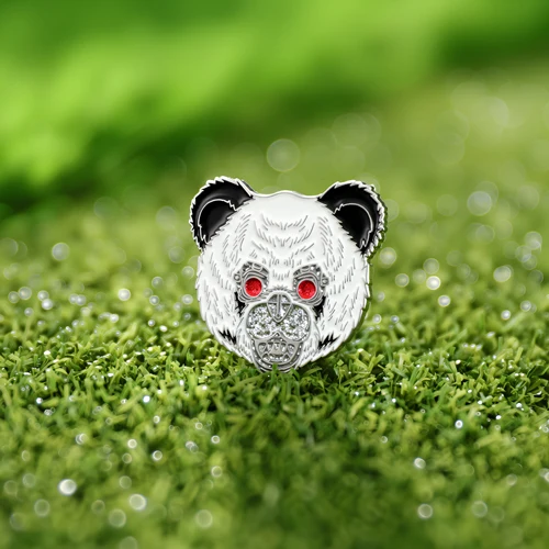 Custom Badass Red-Eyes Bear Golf Ball Markers Custom Badass Red-Eyes Bear Golf Ball Markers