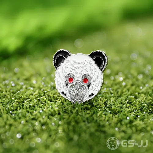 Custom Badass Red-Eyes Bear Golf Ball Markers Custom Badass Red-Eyes Bear Golf Ball Markers