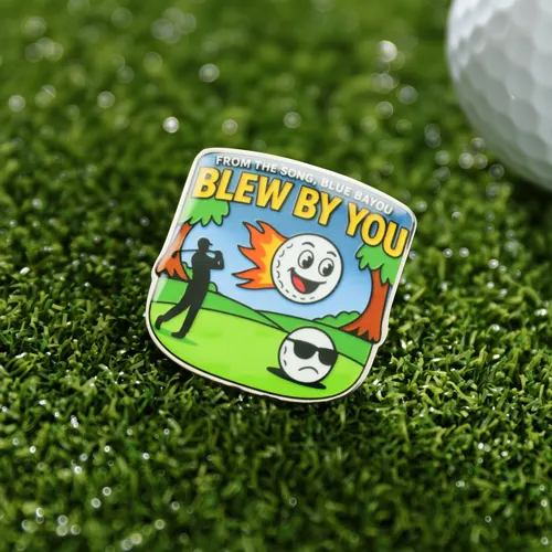 Custom Blew By You Cartoon Golf Ball Markers