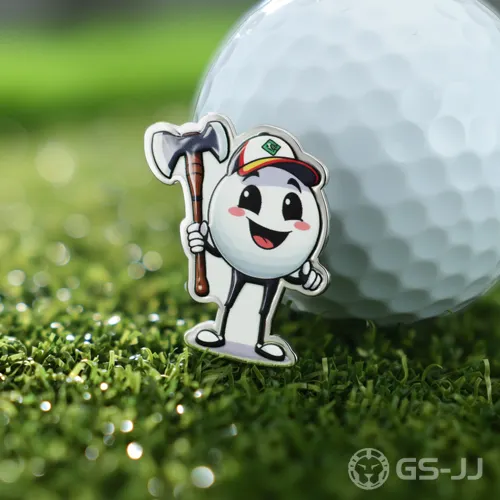 Custom Cheerful Axe Character Golf Ball Markers Custom Cheerful Axe Character Golf Ball Markers