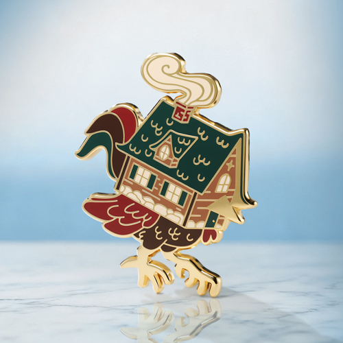 Custom Flying Homestead Enamel Pins