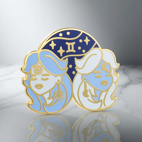 Custom Gemini Enamel Badges
