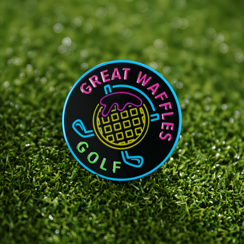 Custom Great Waffles Golf Ball Markers