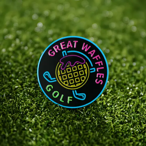 Custom Great Waffles Golf Ball Markers