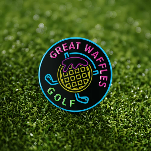 Custom Great Waffles Golf Ball Markers