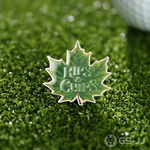 Custom Maple Leaf Golf Ball Markers Custom Maple Leaf Golf Ball Markers