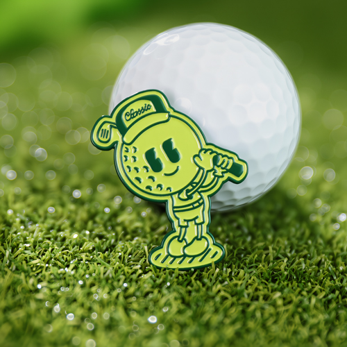 Custom Smiley Swing Caddie Golf Ball Markers