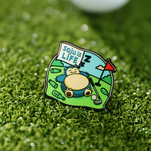 Custom Soju Life Snorlax Golf Ball Marker Custom Soju Life Snorlax Golf Ball Marker
