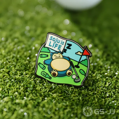 Custom Soju Life Snorlax Golf Ball Marker Custom Soju Life Snorlax Golf Ball Marker