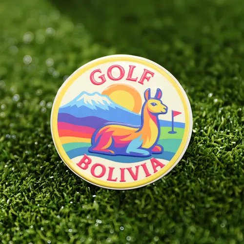 Custom Sunset Alpaca Golf Ball Markers Custom Sunset Alpaca Golf Ball Markers