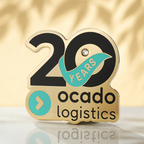 Ocado Logistics Enamel Pin Badges