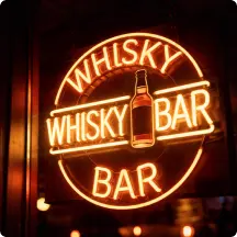 outdoor lighted business signs