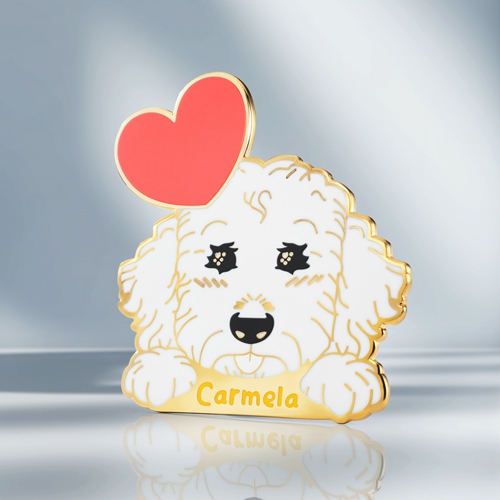 Cute Puppy Custom Enamel Pins