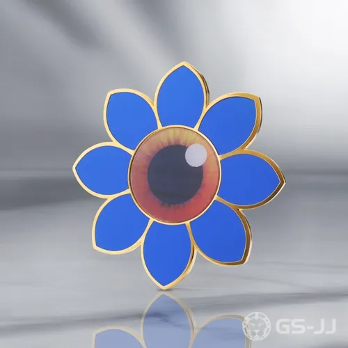 Flower eye enamel pins Flower eye enamel pins