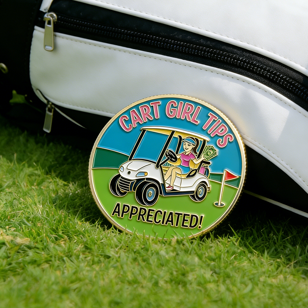 Custom Cart Girl Tips Golf Ball Markers