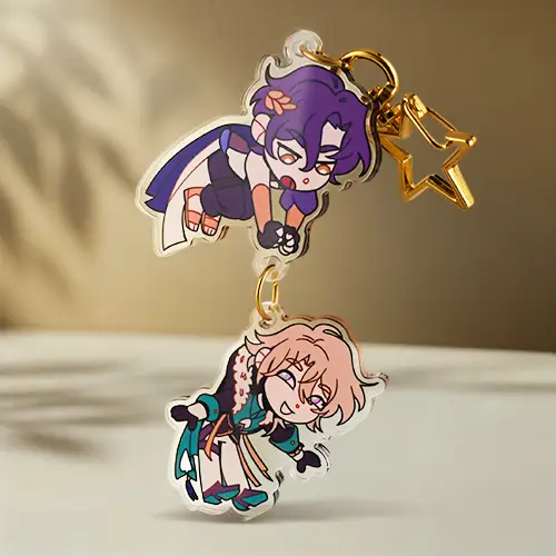 Custom Anime Chibi Dangle Acrylic Keychain