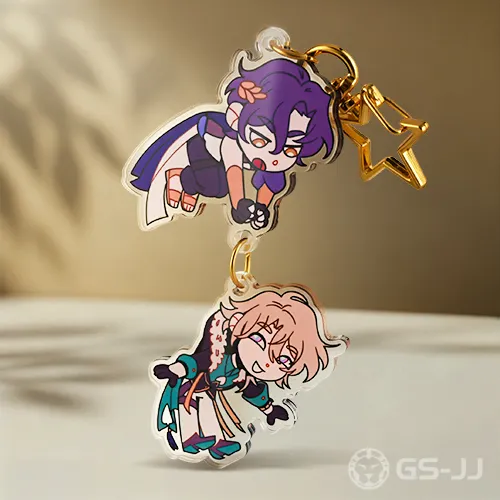 Custom Anime Chibi Dangle Acrylic Keychain Custom Anime Chibi Dangle Acrylic Keychain