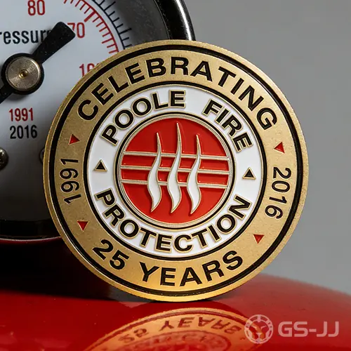 Poole Fire Protection Custom Challenge Coins Poole Fire Protection Custom Challenge Coins