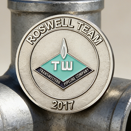 Transwestern Pipeline Custom Challenge Coins   