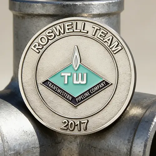Transwestern Pipeline Custom Challenge Coins Transwestern Pipeline Custom Challenge Coins