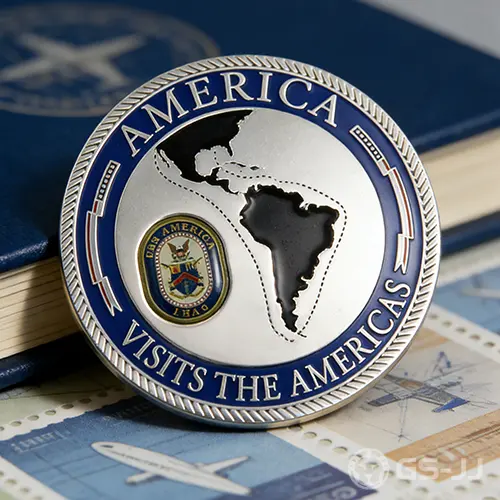 Visits the Americas Custom Coins Visits the Americas Custom Coins