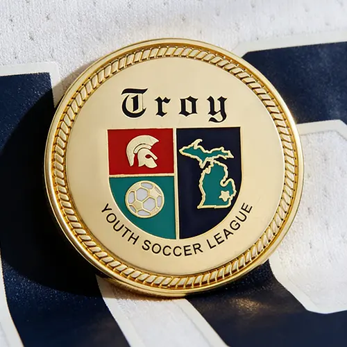 Youth Soccer League Custom Coins Youth Soccer League Custom Coins