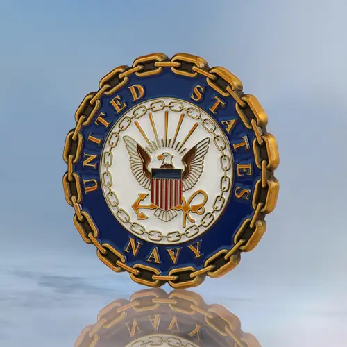 United States Navy Constitution BBQ Plankowner Challenge Coin