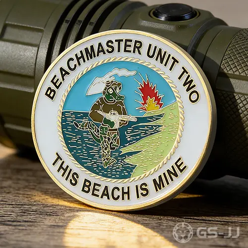 Beachmaster Unit Two Custom Coins Beachmaster Unit Two Custom Coins