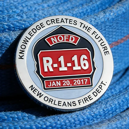 Fire Department Custom Challenge Coins
