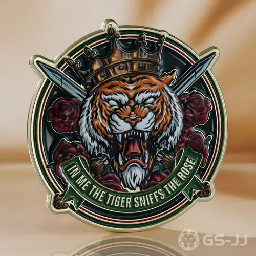 Tiger Sniffs The Rose Commemorative Coin Tiger Sniffs The Rose Commemorative Coin