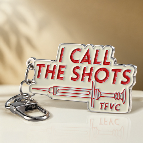 I Call The Shots Soft Enamel Keychain