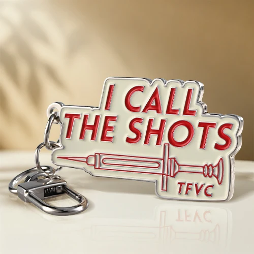 I Call The Shots Soft Enamel Keychain