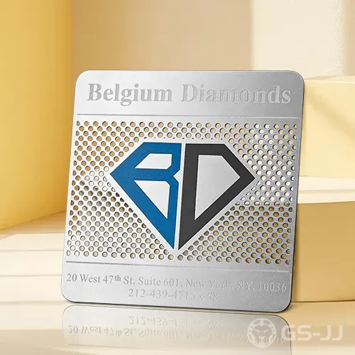 Diamond Logo Metal Business Cards Diamond Logo Metal Business Cards