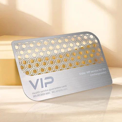 Silver Stainless Steel Business Cards