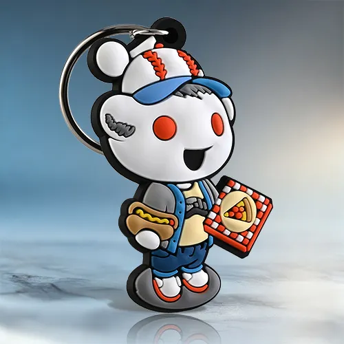 Baseball Fan Mascot Custom PVC Keychain Baseball Fan Mascot Custom PVC Keychain