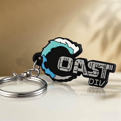 Coast Div Wave Custom PVC Keychain