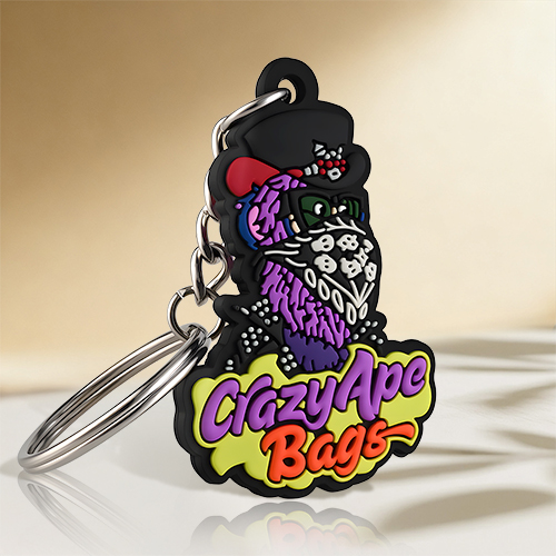 Crazy Ape Bags Custom PVC Keychain
