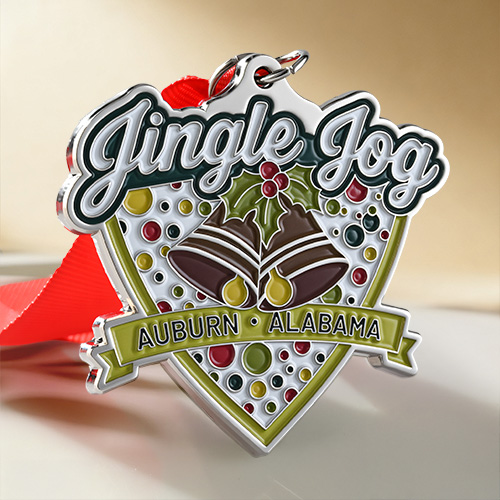 Custom Jingle Jog Auburn Alabama Medal