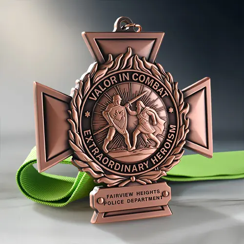 Fairview Heights Police Department Valor in Combat Medal Fairview Heights Police Department Valor in Combat Medal