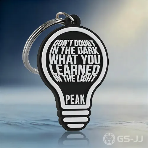 Inspirational Lightbulb Motivational PVC Keychain Inspirational Lightbulb Motivational PVC Keychain