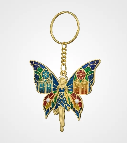 Personalized Gradient Transparent Metal Keychains