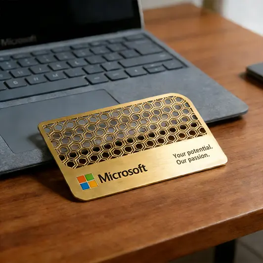 Custom Metal Business Cards for Microsoft Custom Metal Business Cards for Microsoft