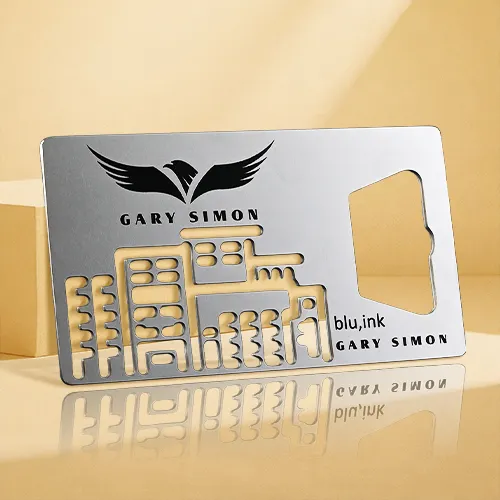 Cityscape Cutout Bottle Opener Business Cards Cityscape Cutout Bottle Opener Business Cards