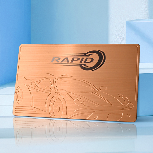 Embossed Car Metal Business Cards