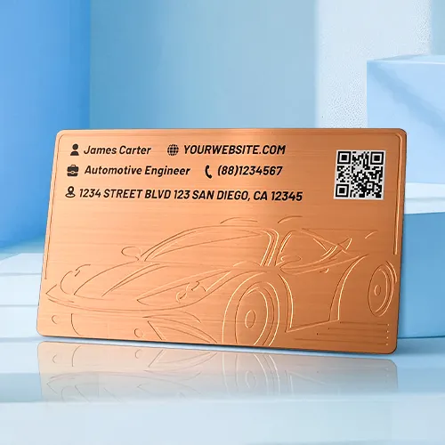Embossed Car Metal Business Cards Embossed Car Metal Business Cards