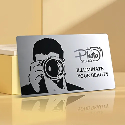 Photographer Metal NFC Business Cards Photographer Metal NFC Business Cards