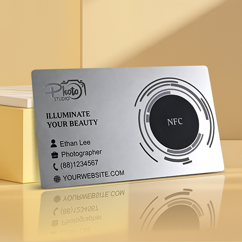 Photographer Metal NFC Business Cards