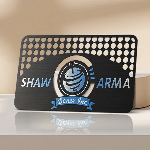 SHAW ARMA  Metal Business Cards